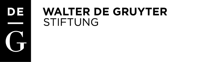 Logo der Walter de Gruyter Stiftung