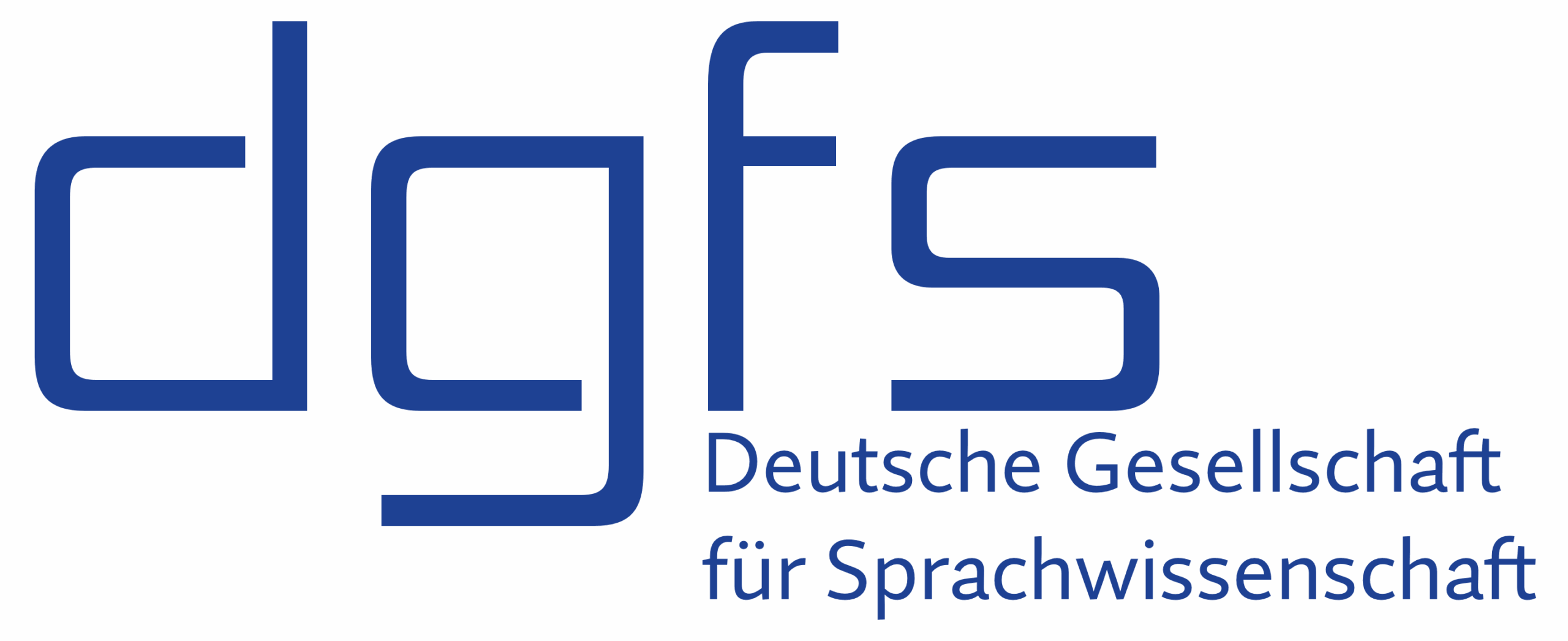 Deutsche Gesellschaft für Sprachwissenschaft DGfS Logo blau