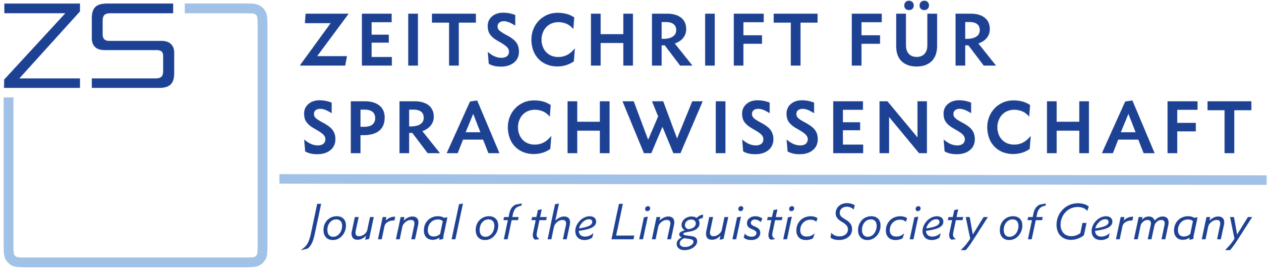 DGfS Logo Zeitschrift für Sprachwissenschaft